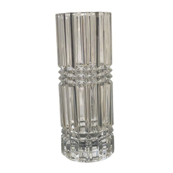 Montparnasse by Cristal D'Arques- Durand  6"  Flower Vase Lead Crystal Fluted - Picture 1 of 9